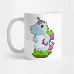 Unicorn Reading Book Mug